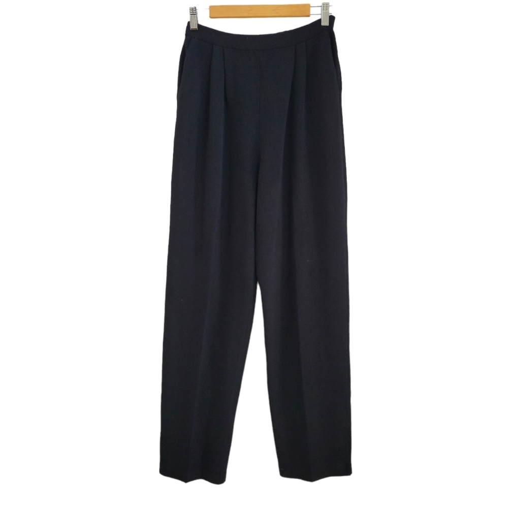 ST. JOHN Santana Knit Pants Slacks‎ Black